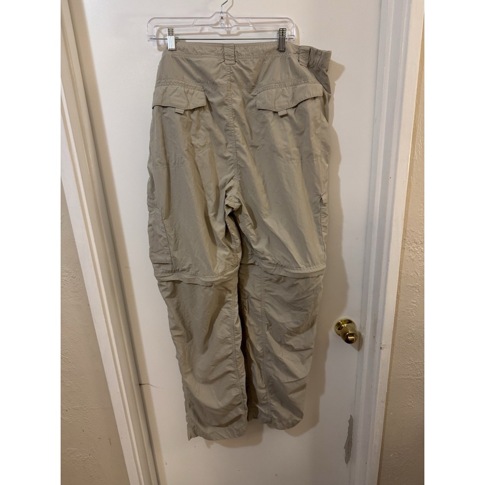 Columbia 100% Nylon Convertible Hiking Pants Beige 46W 36L - Picture 2 of 5